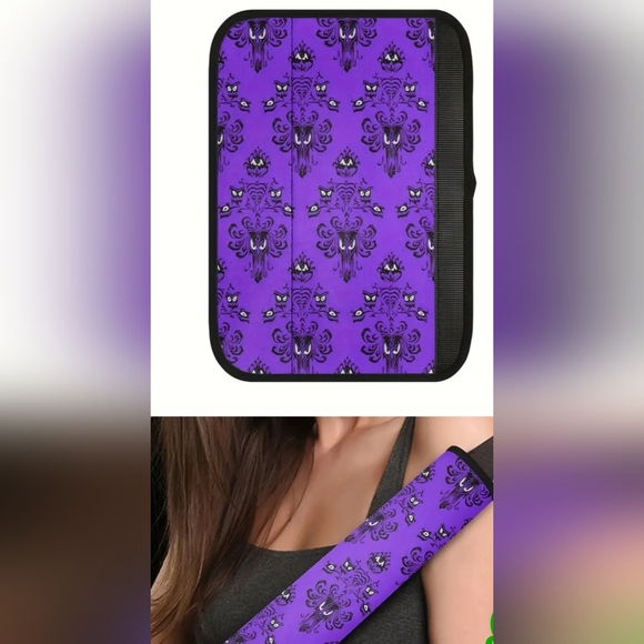 2 Haunted mansion seat belt pads - Picture 2 of 3